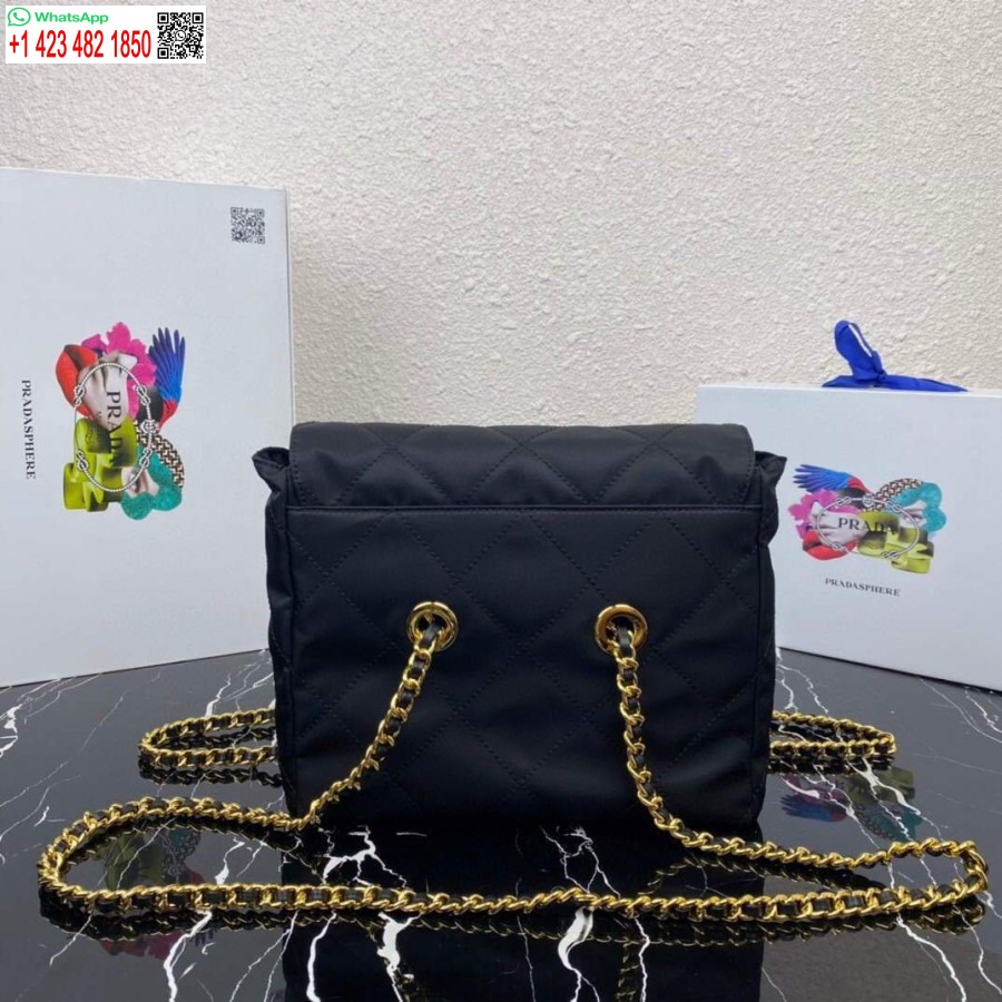 Replica Borsa Prada In Nylon Con Catena Vintage 1bd620 Nera