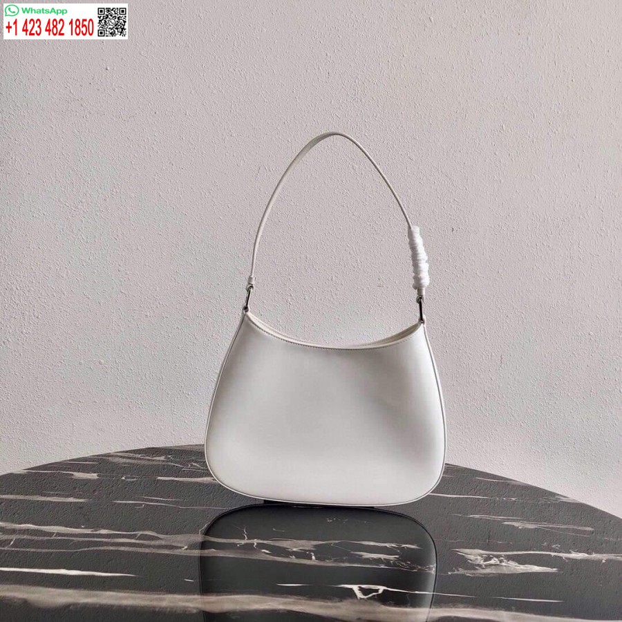 Белая сумка на плечо Prada 1bc499 Prada Cleo из матовой кожи