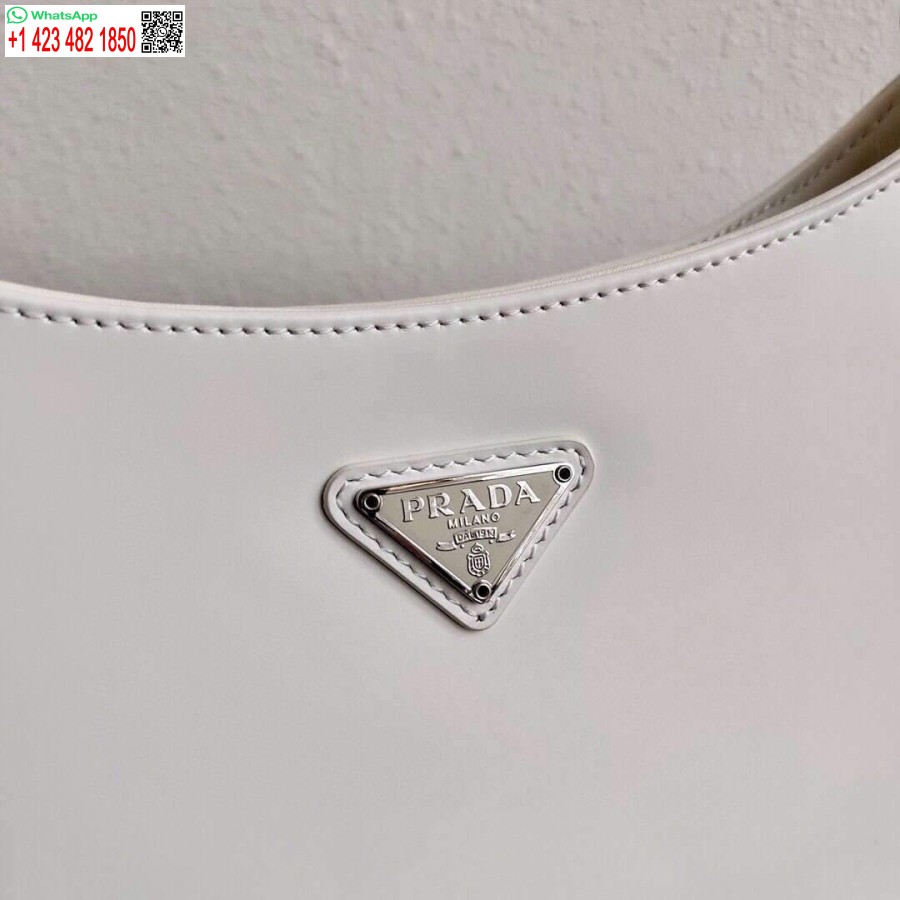 Белая сумка на плечо Prada 1bc499 Prada Cleo из матовой кожи