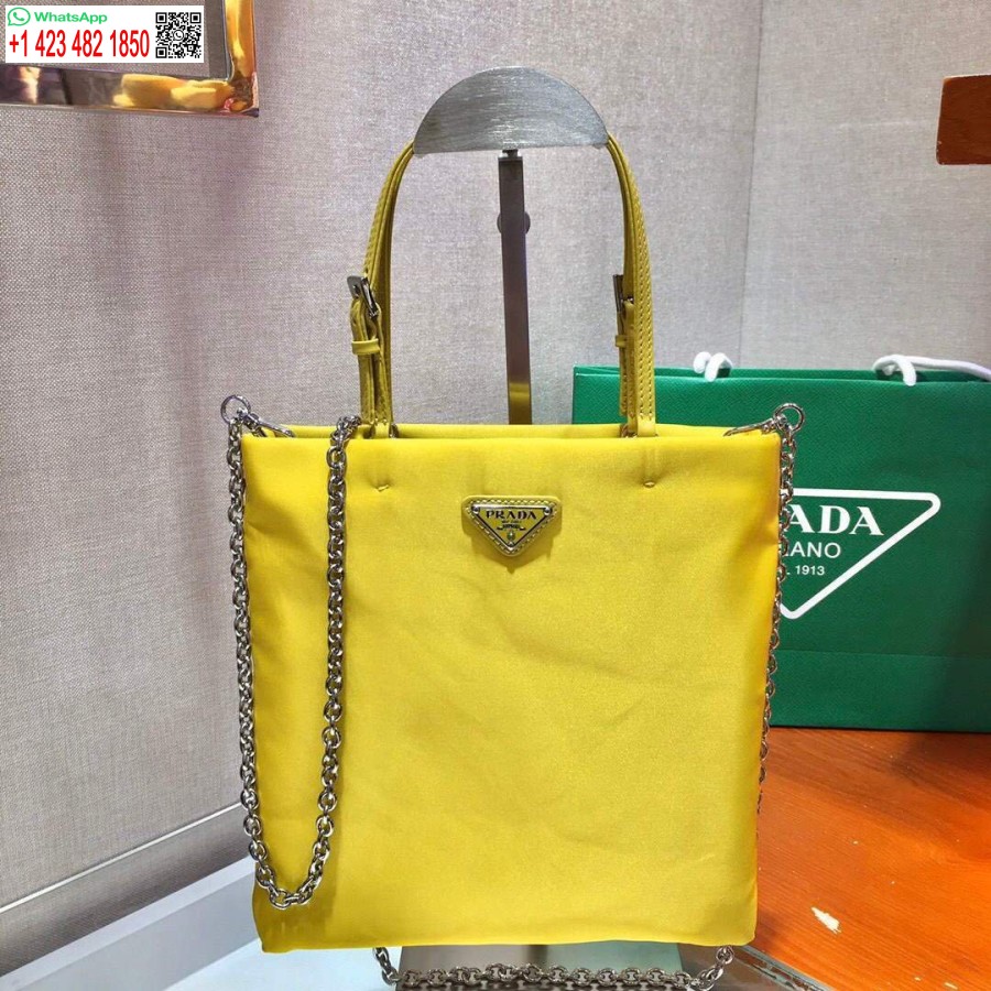 Réplica Prada 1ba252 Bolso De Nailon Amarillo