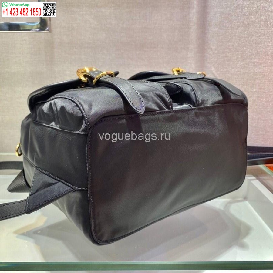 Replica Prada Robottikankainen Reppu 1bz677 Mustana