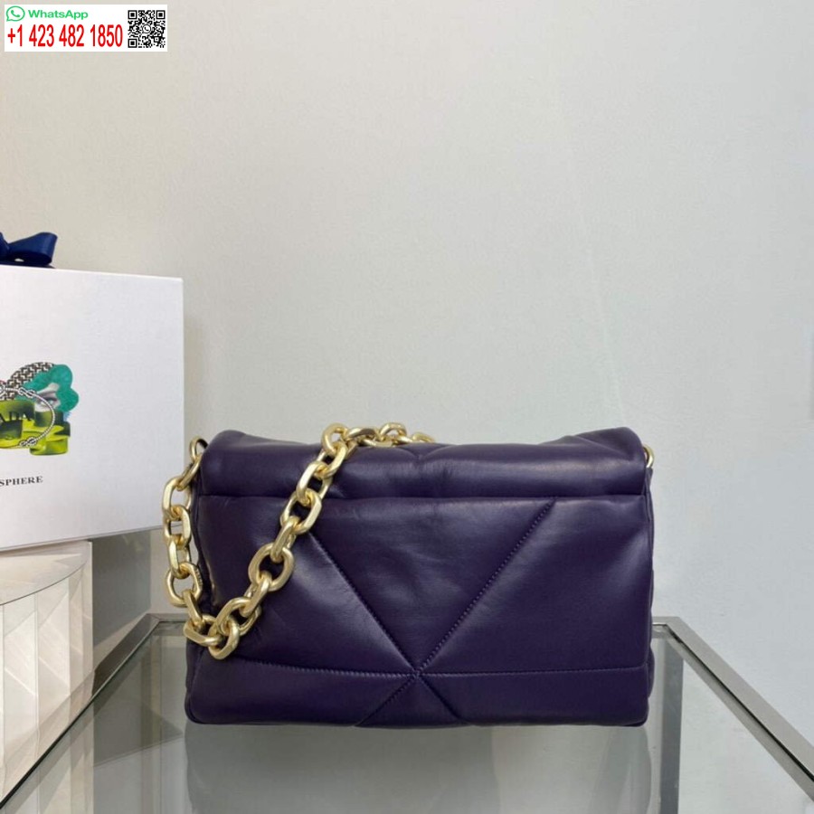 Replica Prada Borsa A Tracolla In Pelle Nappa Imbottita 1bd306 Viola
