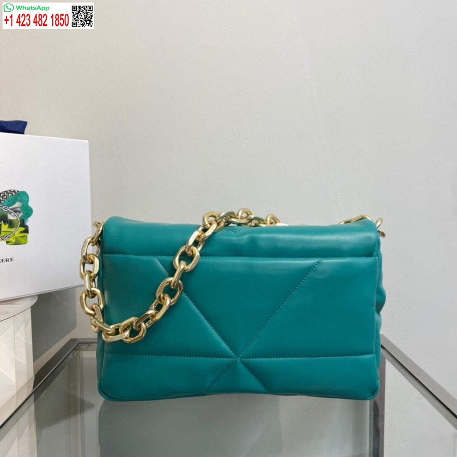 Replica Prada Borsa A Tracolla In Pelle Nappa Imbottita 1bd306 Verde