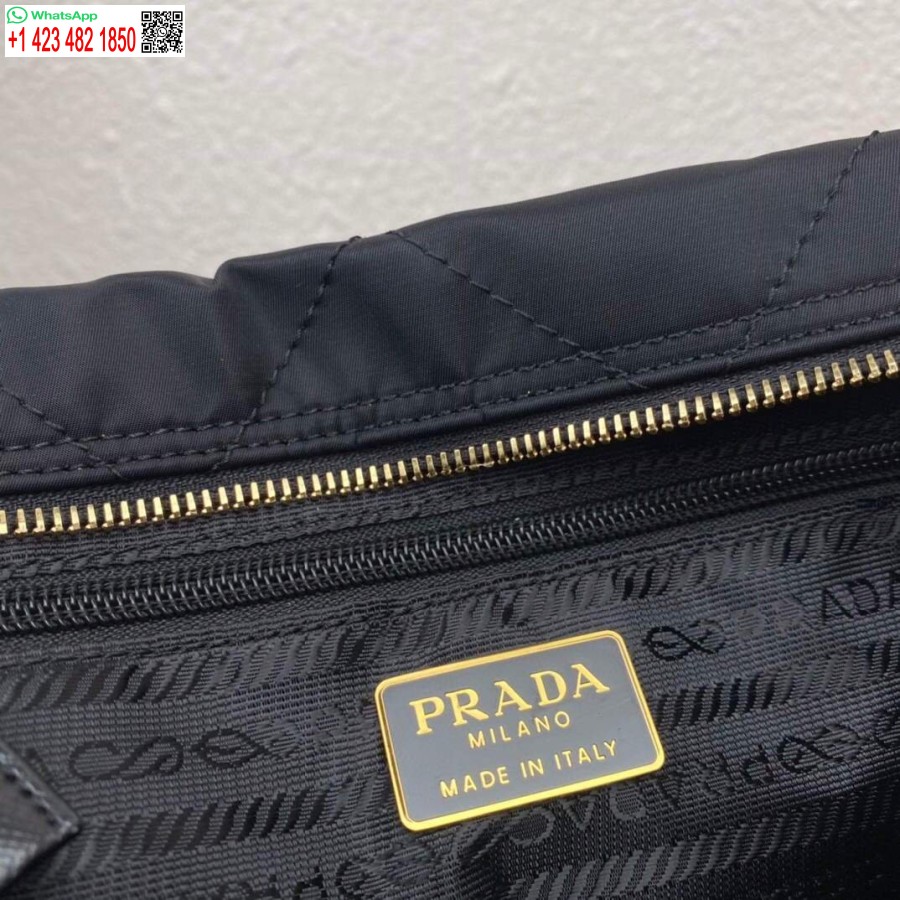 ρεπλίκα Prada νάιλον Vintage αλυσίδα αδέσποτη τσάντα 1bd621 μαύρη