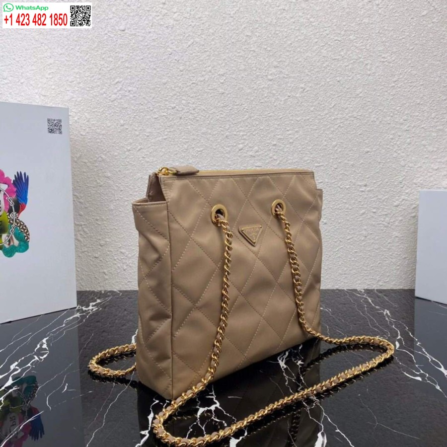 ρεπλίκα Prada νάιλον Vintage αλυσίδα αδέσποτη τσάντα 1bd621 βερίκοκο