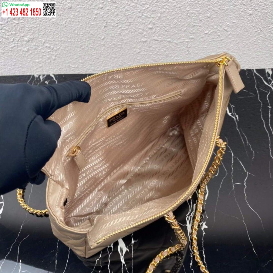 ρεπλίκα Prada νάιλον Vintage αλυσίδα αδέσποτη τσάντα 1bd621 βερίκοκο