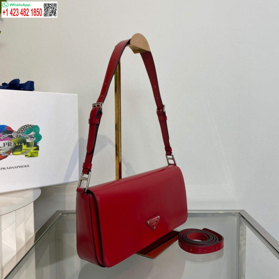 نسخة طبق الأصل من جلد برادا المصقول برادا فيم 1BD323 أحمر