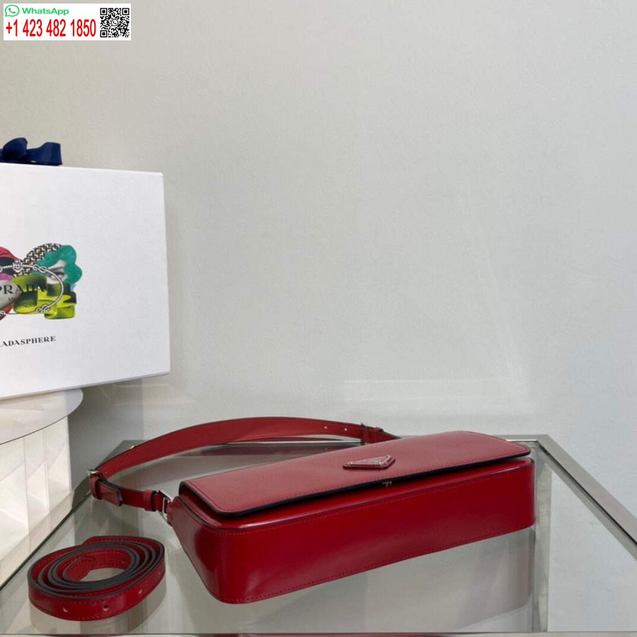 نسخة طبق الأصل من جلد برادا المصقول برادا فيم 1BD323 أحمر