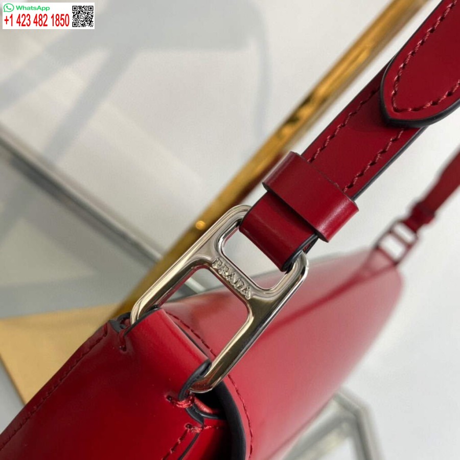 نسخة طبق الأصل من جلد برادا المصقول برادا فيم 1BD323 أحمر