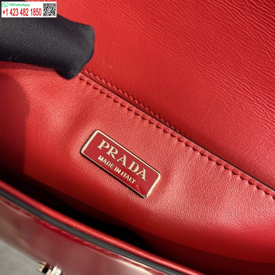 نسخة طبق الأصل من جلد برادا المصقول برادا فيم 1BD323 أحمر