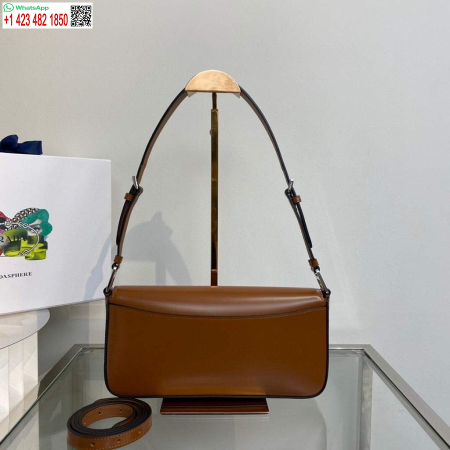 Replika Prada Broušená Kůže Prada Femme 1bd323 Hnědá