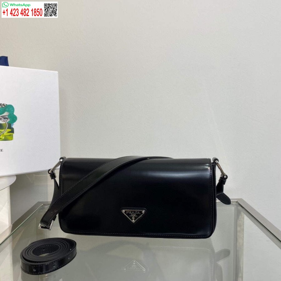 ρεπλίκα Prada βουρτσισμένο δέρμα Prada Femme 1bd323 μαύρο