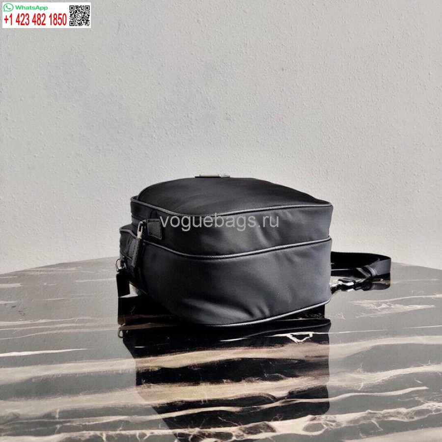 Replika Prada 2vz026 Nailono Kuprinės Krepšys Juodos Spalvos