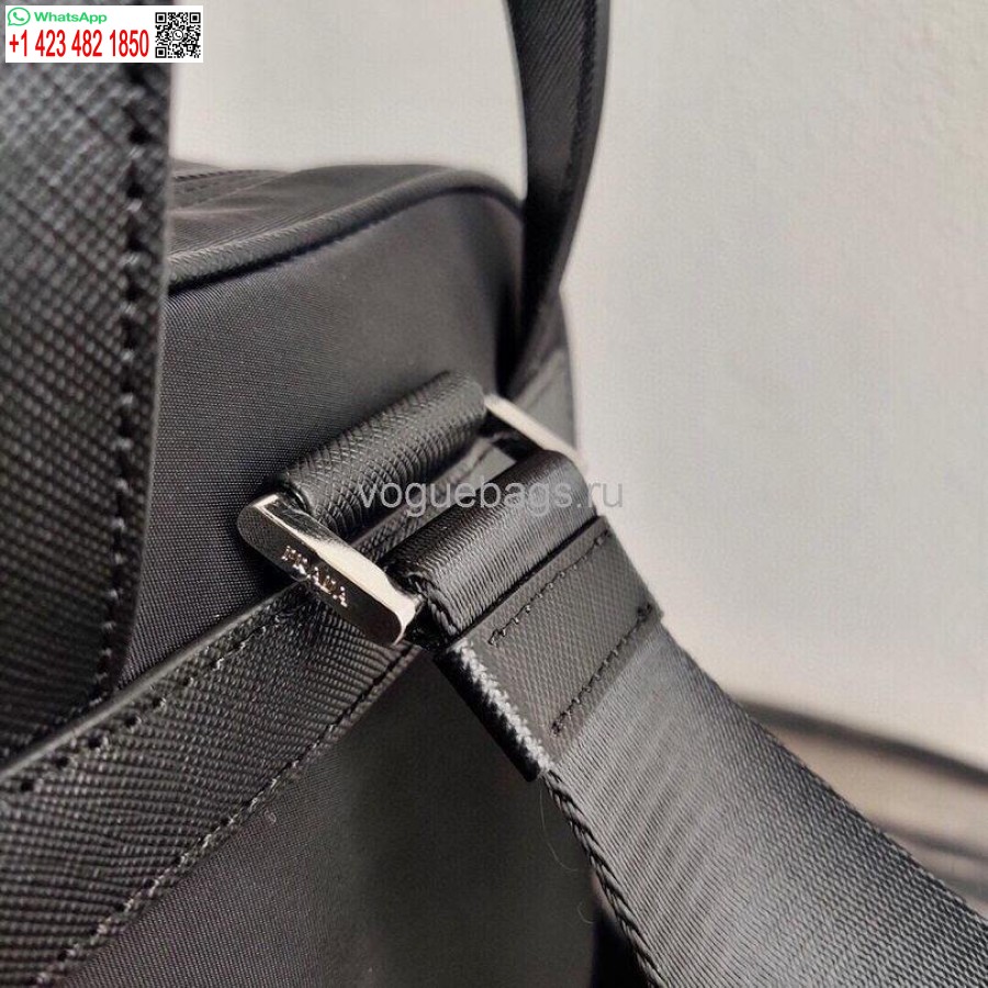 Replika Prada 2vz026 Nailono Kuprinės Krepšys Juodos Spalvos