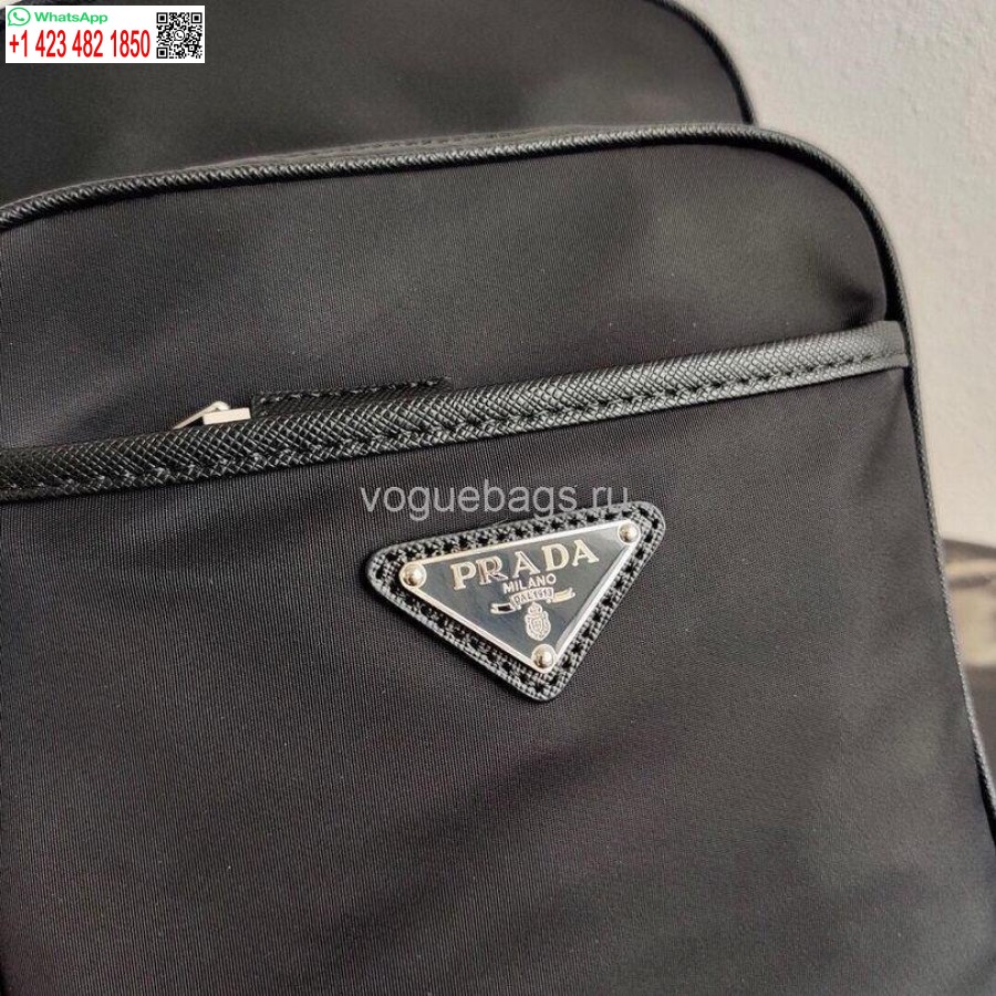 Replika Prada 2vz026 Nailono Kuprinės Krepšys Juodos Spalvos
