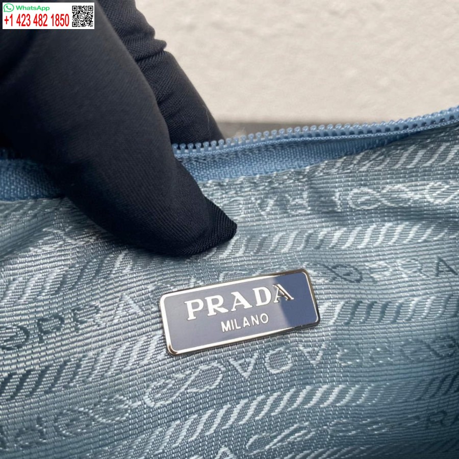 Replika Mini Torbice Prada 1ne515 Re-nylon Re-edition 2000 Modra