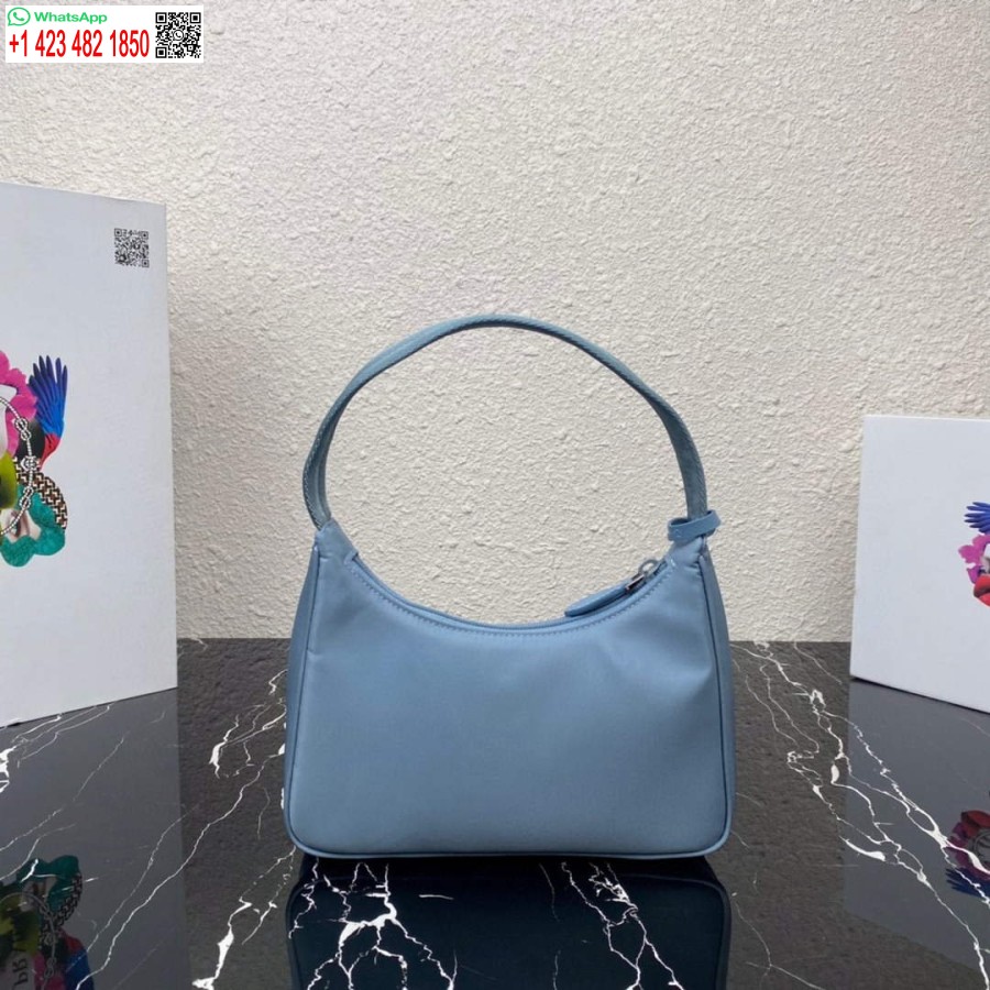 реплика Prada 1ne515 Re-nylon Re-edition 2000 мини-чанта синя