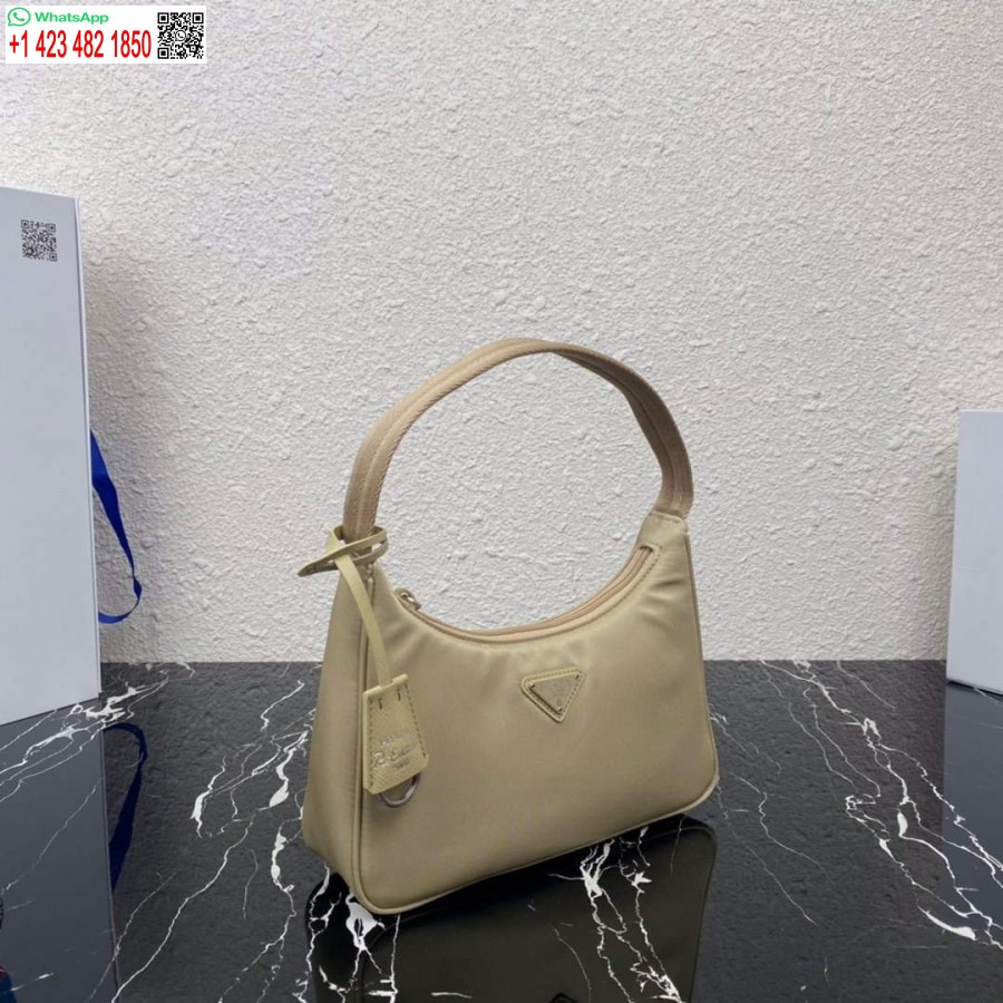 реплика Prada 1ne515 Re-nylon Re-edition 2000 мини-чанта Apricot