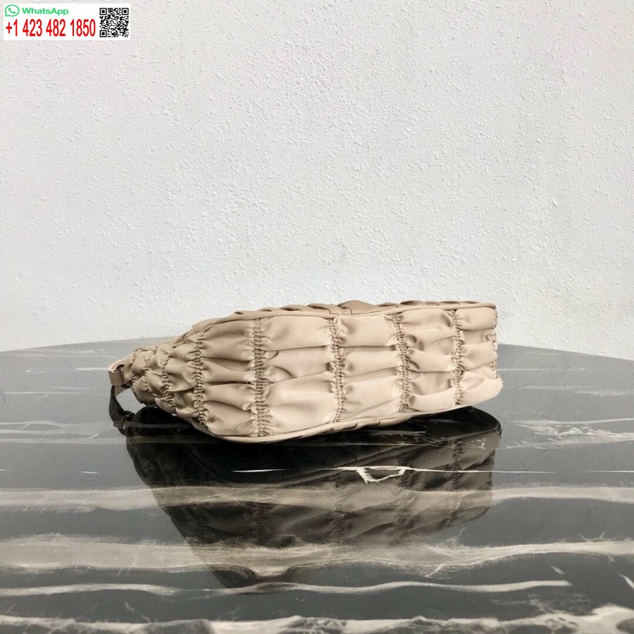 Replika Prady 1ne204 Prada Mini Torba Z Nylonu I Skóry Saffiano W Kolorze Morelowym