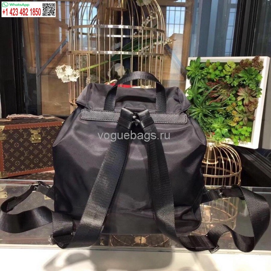 Replika Prada 1BZ811 Nylon-Rucksacktasche In Schwarz