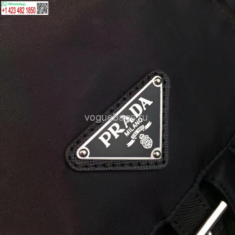 Replika Prada 1BZ811 Nylon-Rucksacktasche In Schwarz