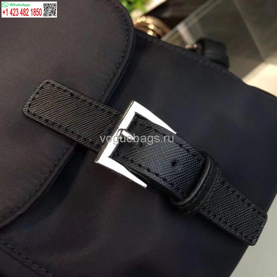 Replika Prada 1BZ811 Nylon-Rucksacktasche In Schwarz