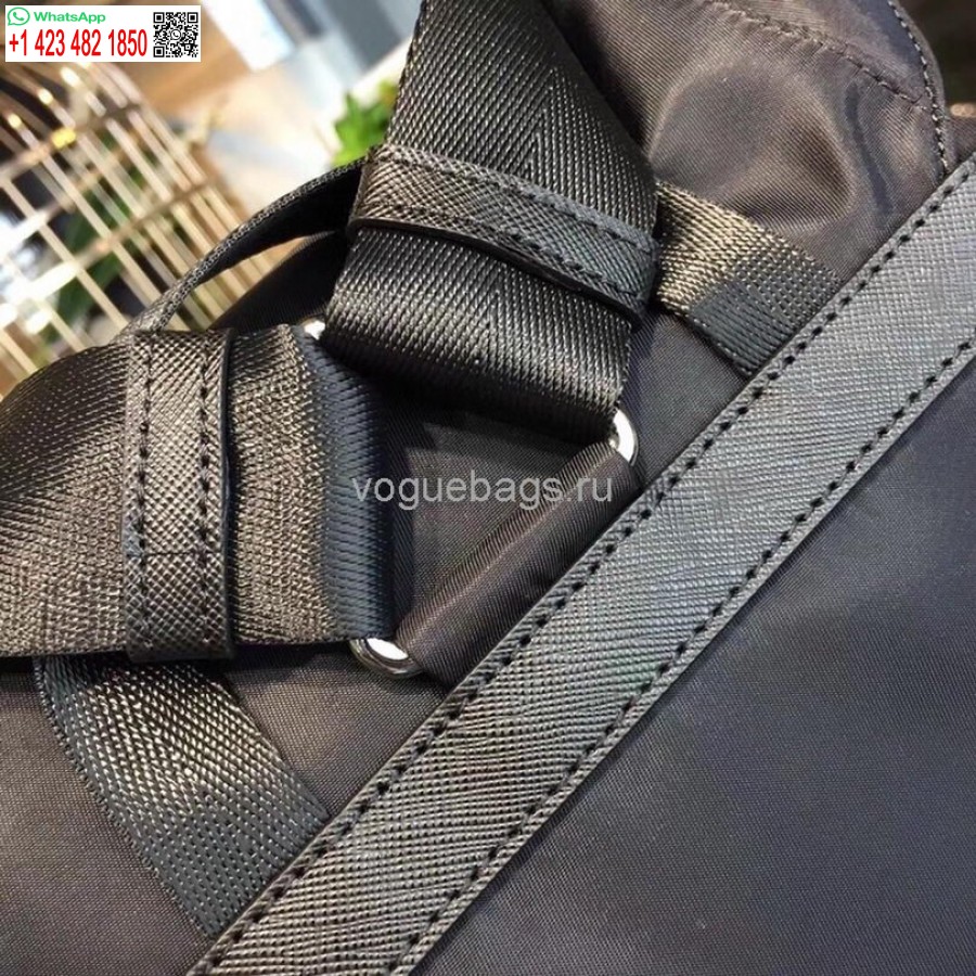 Replika Prada 1BZ811 Nylon-Rucksacktasche In Schwarz