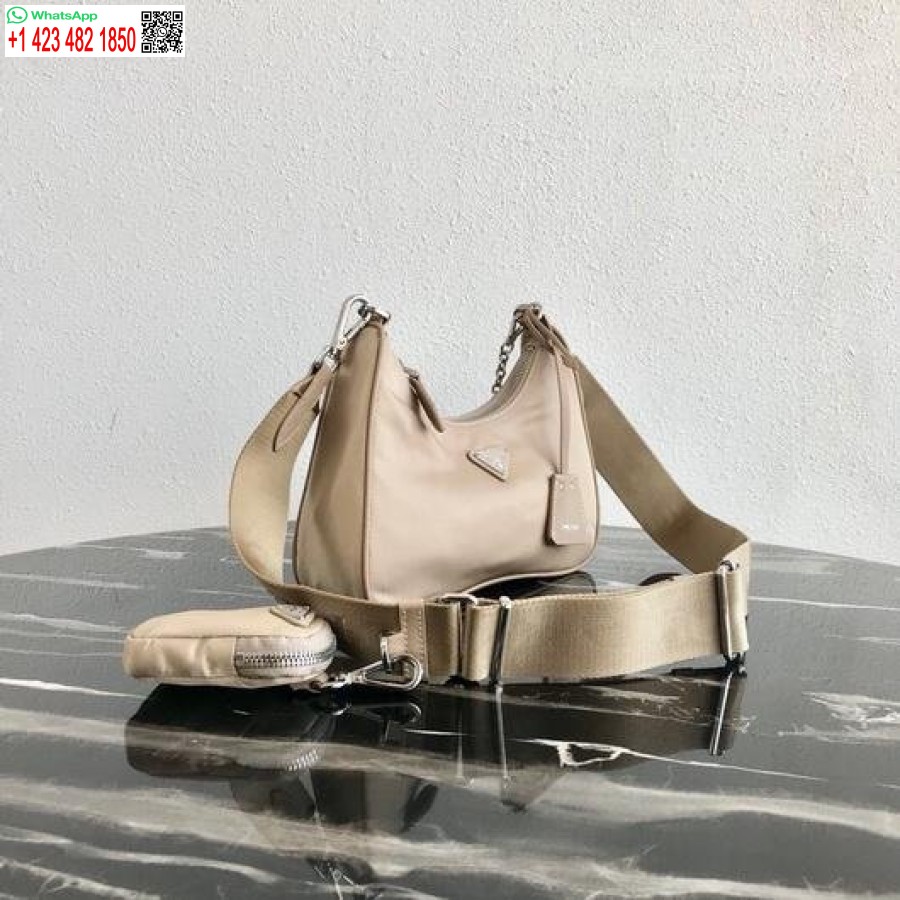 Replica Prada 1bh204 Prada Re-izdevums 2005 Neilona Soma Aprikožu