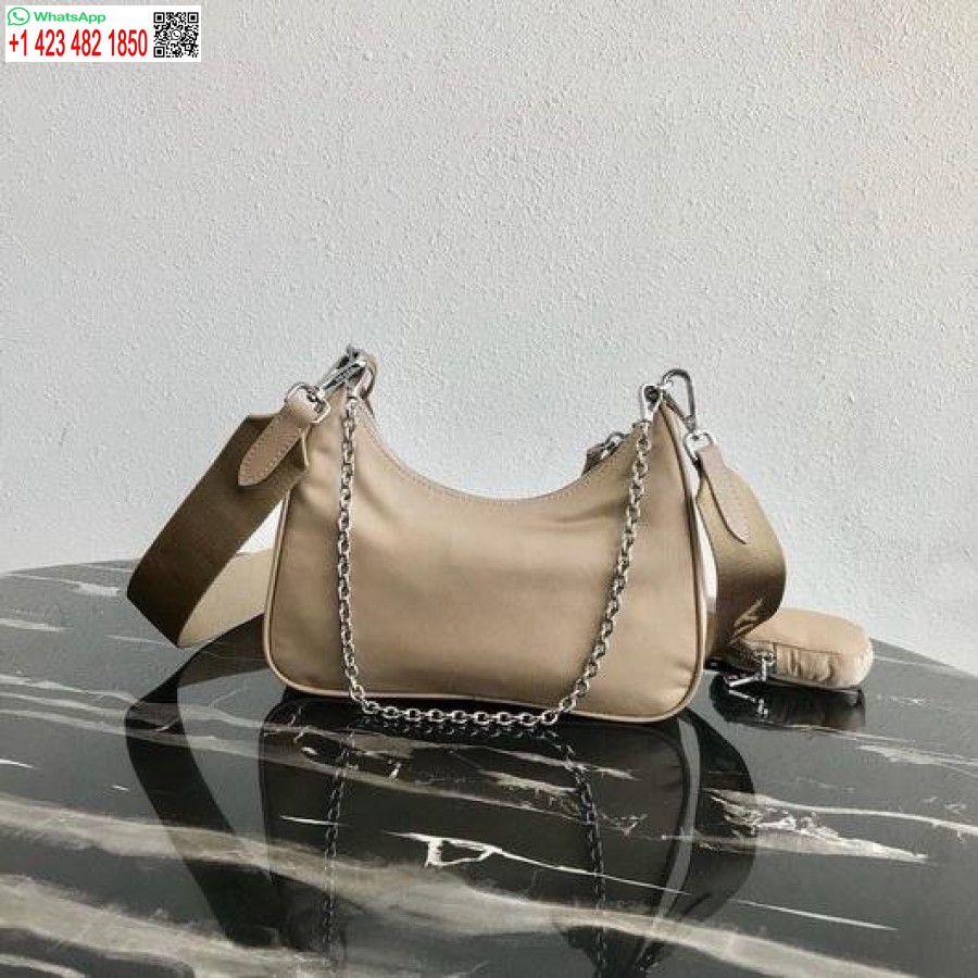 Replica Prada 1bh204 Prada Re-izdevums 2005 Neilona Soma Aprikožu