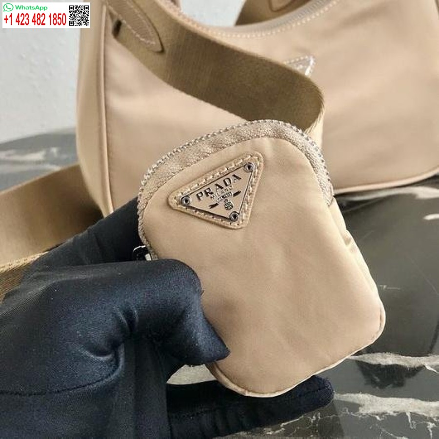 Replica Prada 1bh204 Prada Re-izdevums 2005 Neilona Soma Aprikožu