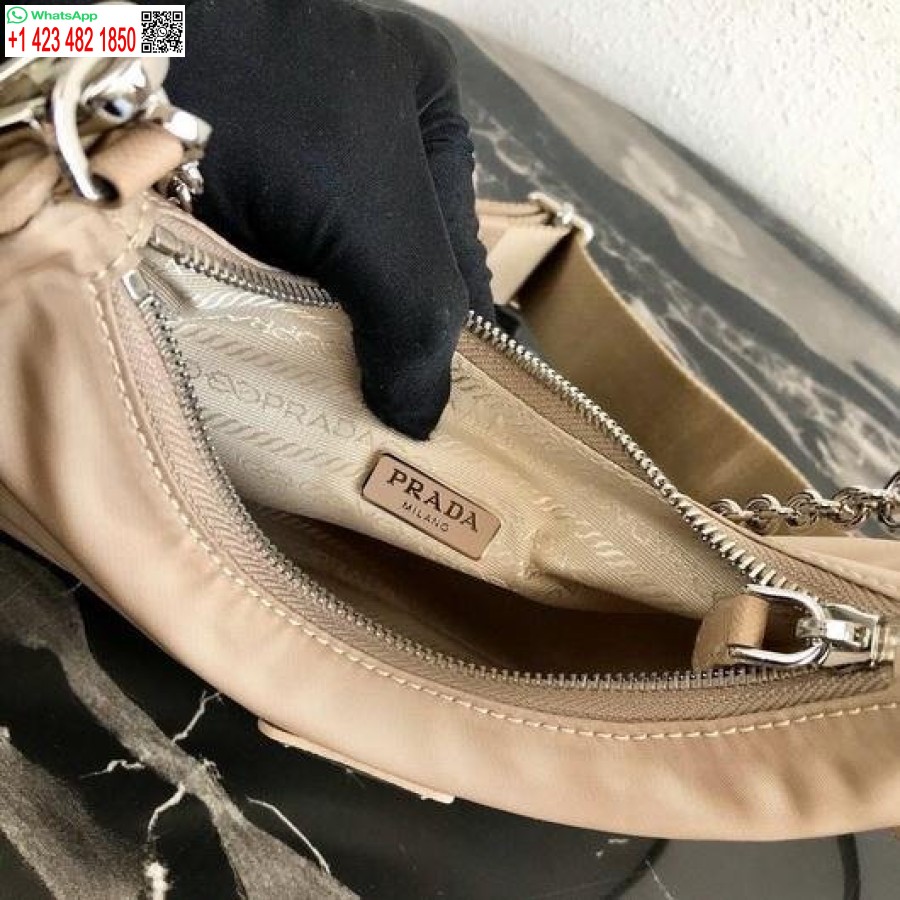 Replica Prada 1bh204 Prada Re-izdevums 2005 Neilona Soma Aprikožu