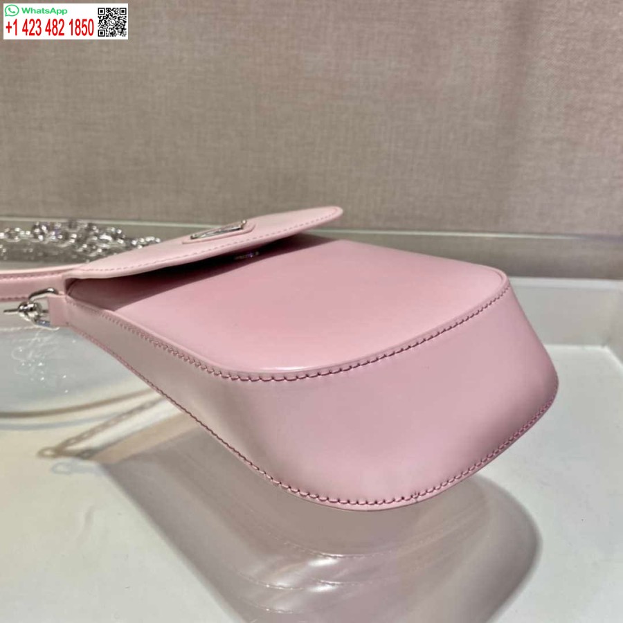Replik Prada 1bh185 Mini Cleo Gebürstetes Leder Rosa