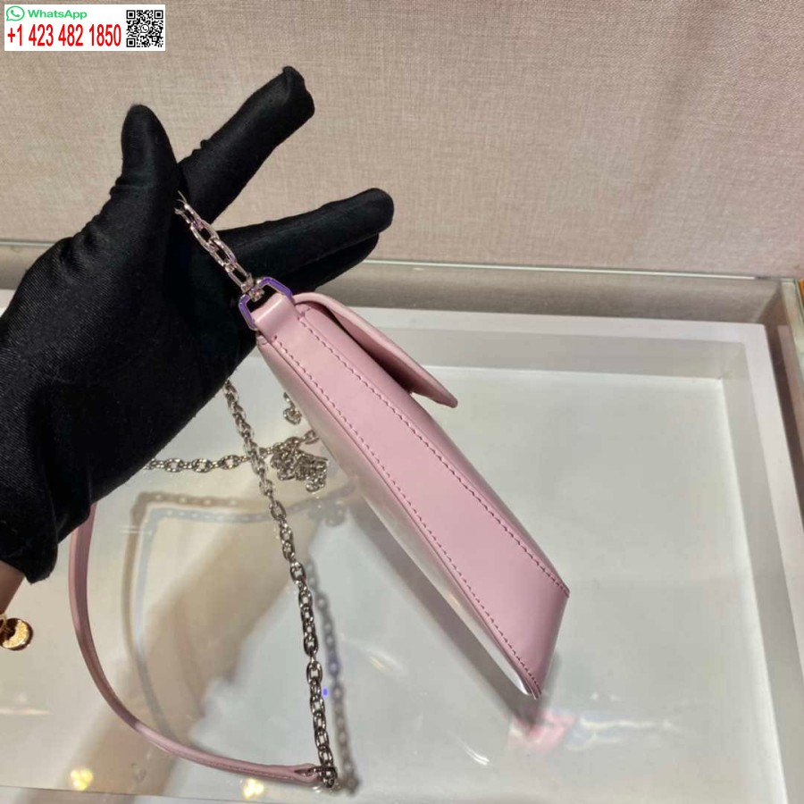 Replik Prada 1bh185 Mini Cleo Gebürstetes Leder Rosa