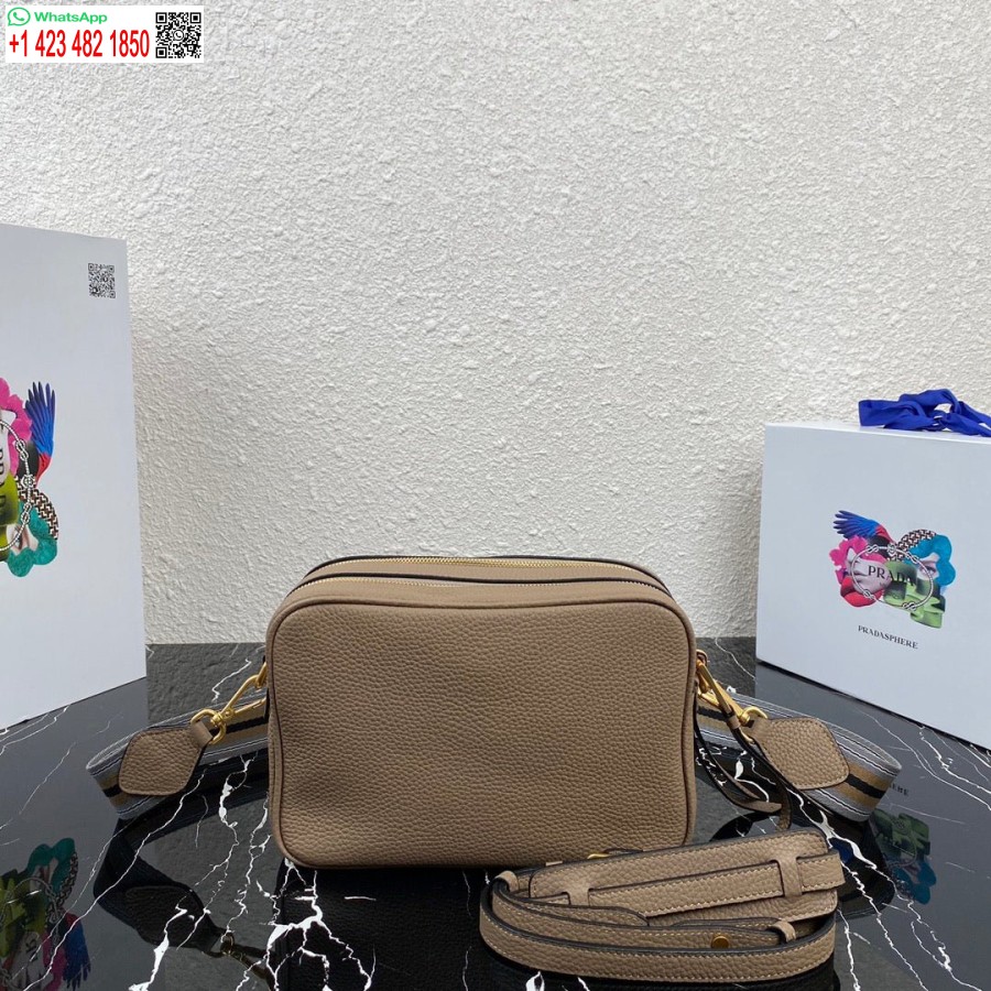 Replica Prada 1bh082 Geanta Din Piele Cu Curea De Umar Caise Auriu