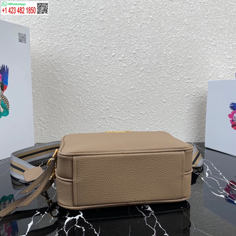 Replica Prada 1bh082 Geanta Din Piele Cu Curea De Umar Caise Auriu