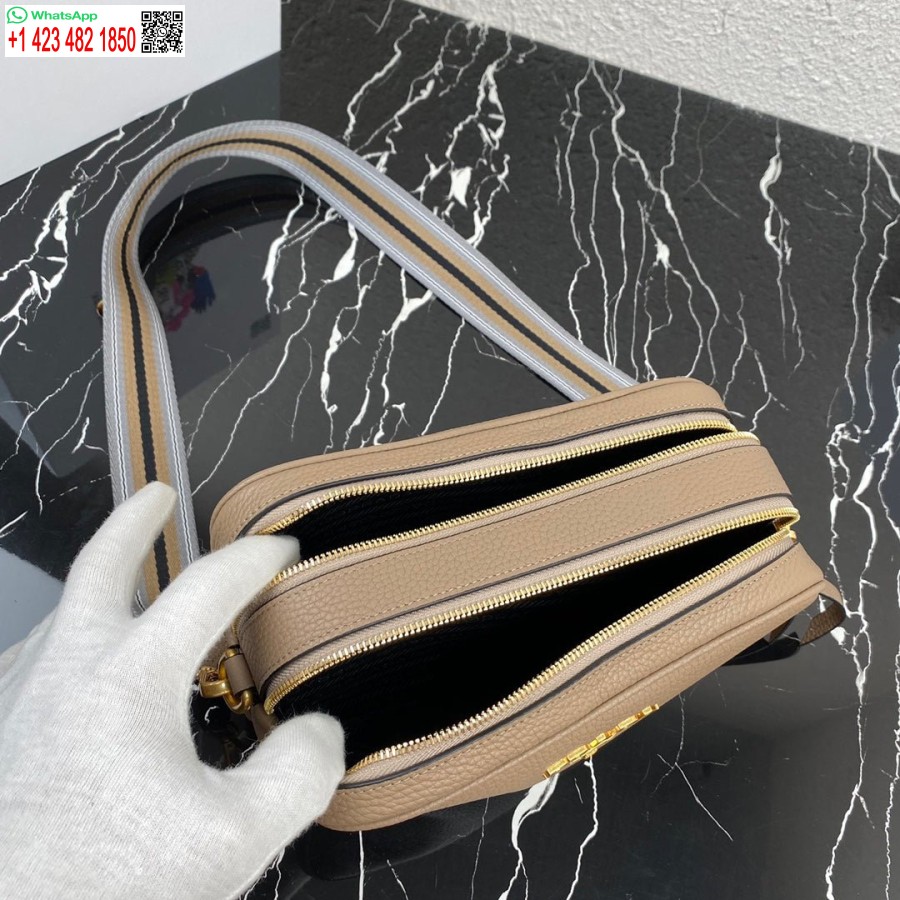 Replica Prada 1bh082 Geanta Din Piele Cu Curea De Umar Caise Auriu