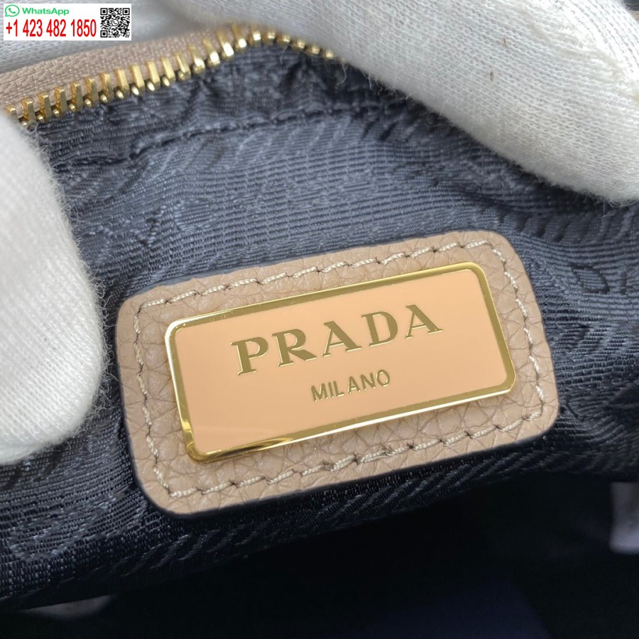 Replica Prada 1bh082 Geanta Din Piele Cu Curea De Umar Caise Auriu