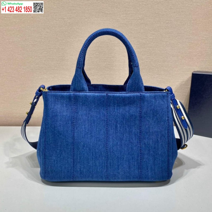 Replika Prada 1bg439 Džinsinis Krepšys Mėlynas