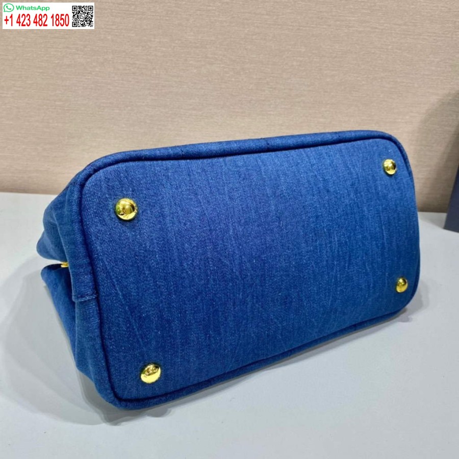 Replika Prada 1bg439 Džinsinis Krepšys Mėlynas