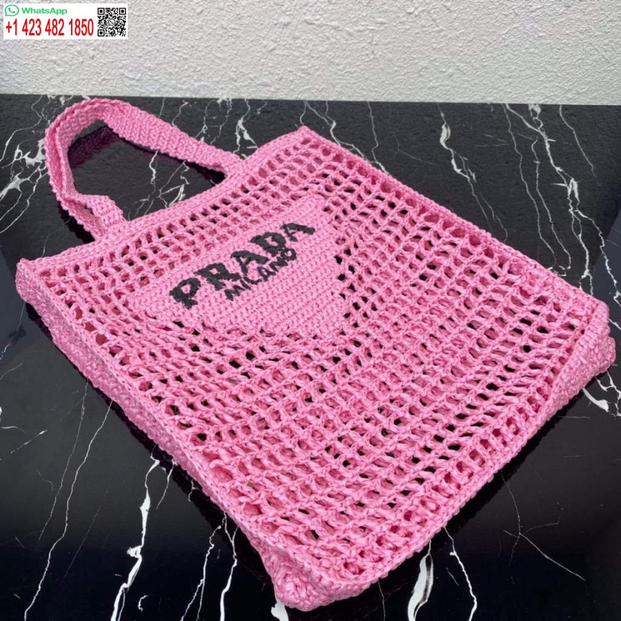 Replika Torbice Prada 1bg393 Iz Rafije, Rdeče Rdeče