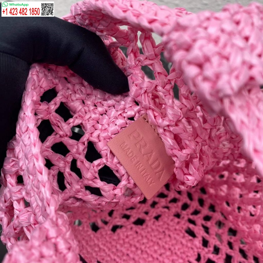 Replika Torbice Prada 1bg393 Iz Rafije, Rdeče Rdeče