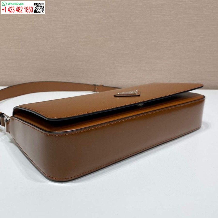 Replika Prada 1bd323 Prada ženska Torba Od Brušene Kože Smeđa