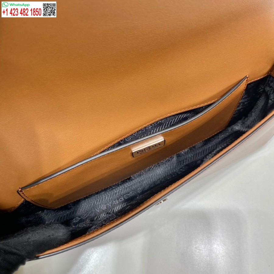 Replika Prada 1bd323 Prada ženska Torba Od Brušene Kože Smeđa