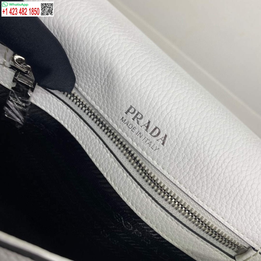 Реплика Prada 1bd314 кожаная сумка через плечо белая