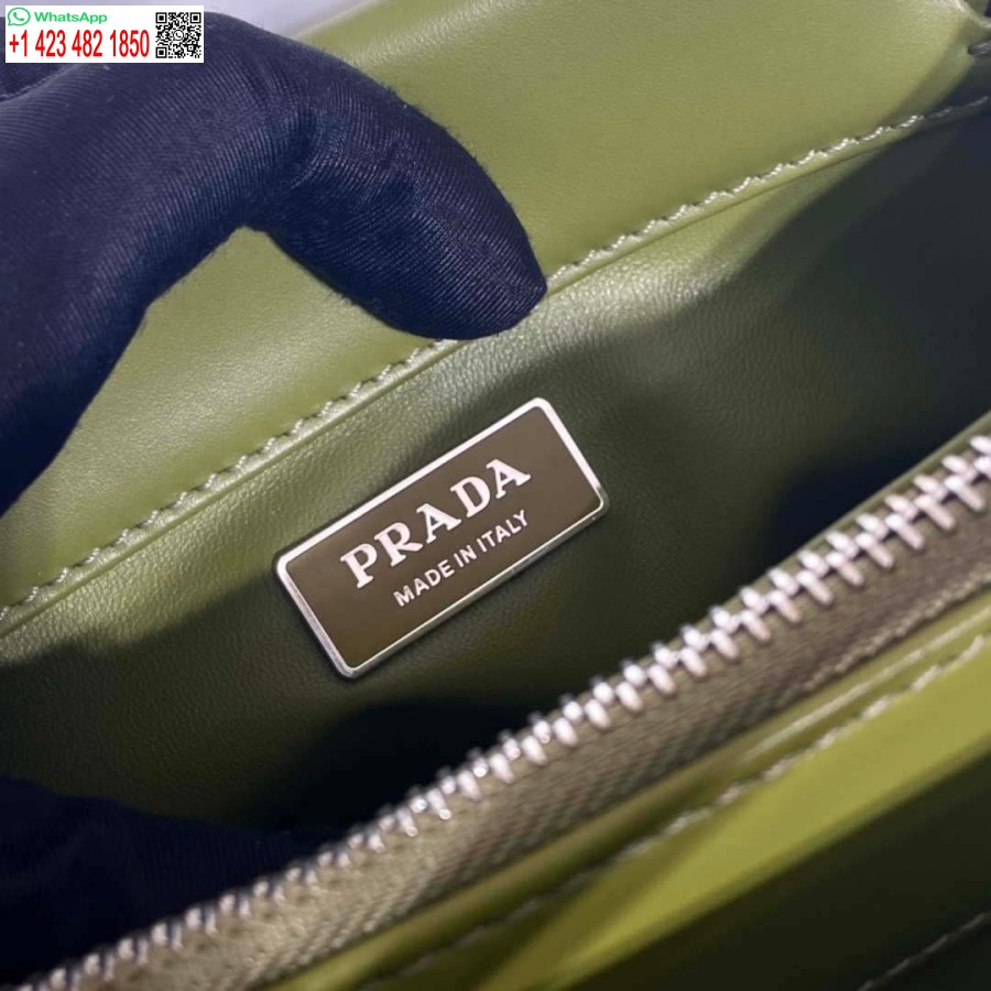 Geanta Mini-geanta Din Piele Replica Prada 1ba368 Verde