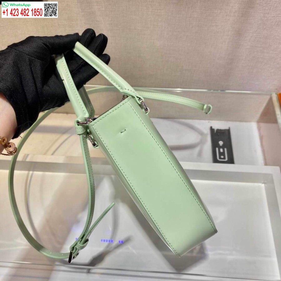 Replica Prada 1ba331 תיק קטן מעור מוברש ירוק בהיר