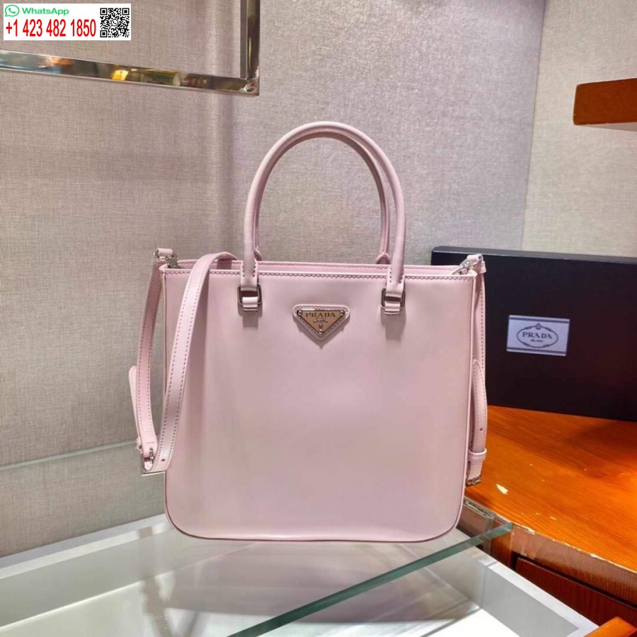Реплика сумки-тоут Prada 1ba330 из матовой кожи розового цвета