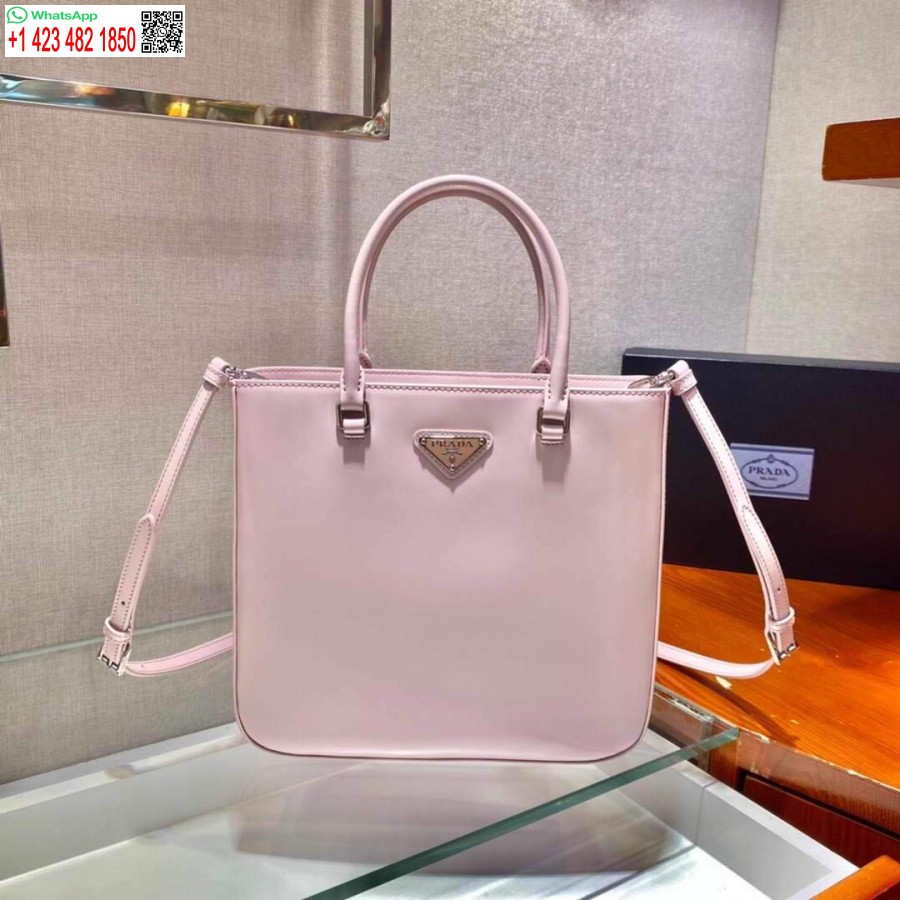 Реплика сумки-тоут Prada 1ba330 из матовой кожи розового цвета
