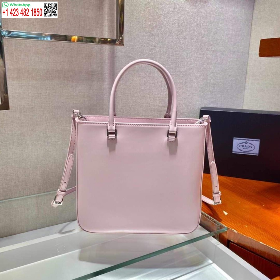 Реплика сумки-тоут Prada 1ba330 из матовой кожи розового цвета