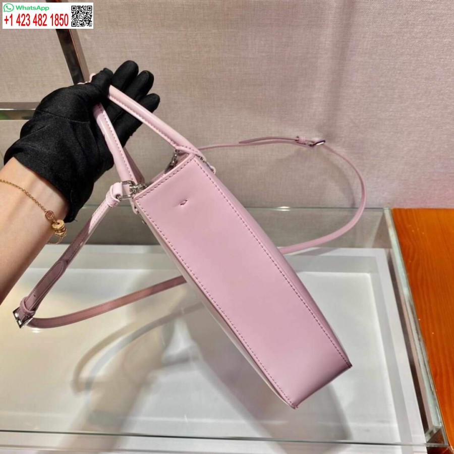 Реплика сумки-тоут Prada 1ba330 из матовой кожи розового цвета